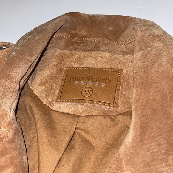 Blank NYC Tan Suede Boho Biker Moto Vest - Women’s Size XS - Picture 8 of 10